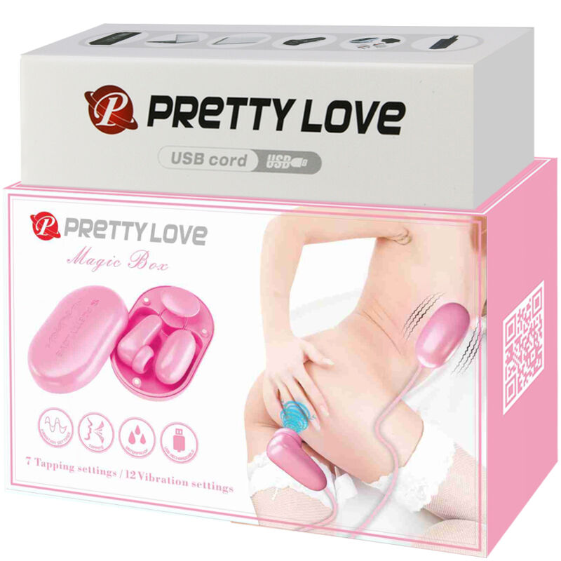 PRETTY LOVE - MAGIC BOX VIBRATING BULLET & PINK STIMULATOR