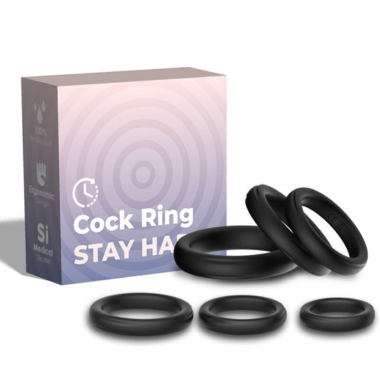 ARMONY - LOCK RINGS SILICONE BLACK