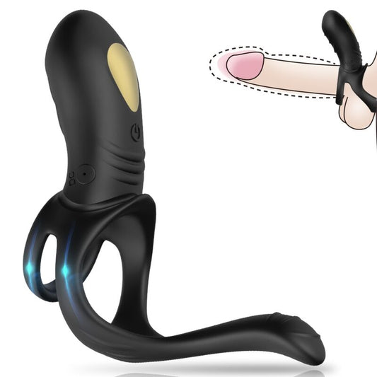 ARMONY - JOY JUMPER RINGVIBRATOR FÜR PAARE &amp; ANALSTECKER SCHWARZ