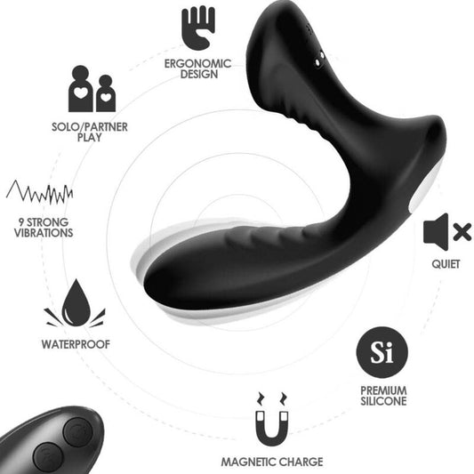 ARMONY - STORM VIBRATOR ANAL PROSTATA &amp; PLUG FERNBEDIENUNG SCHWARZ