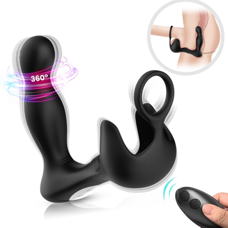 ARMONY - SURROUND VIBRATOR ANAL &amp; STIMULATOR HODEN &amp; RING FERNBEDIENUNG SCHWARZ