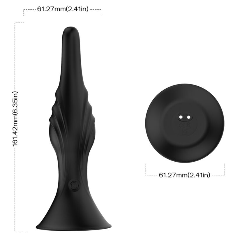 ARMONY - VIBRATOR & ANAL PLUG REMOTE CONTROL BLACK