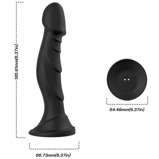 ARMONY - DILDO-VIBRATOR &amp; ANALSTECKER MIT FERNBEDIENUNG SCHWARZ