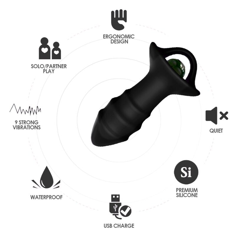 ARMONY - KYLIN FINGERVIBRATOR &amp; ANALSTECKER FERNBEDIENUNG SCHWARZ