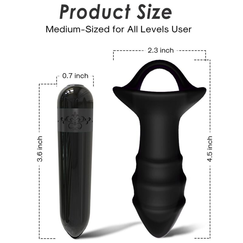 ARMONY - KYLIN FINGER VIBRATOR & ANAL PLUG REMOTE CONTROL BLACK