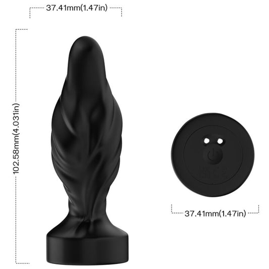 ARMONY - VIBRATOR & ANAL PLUG REMOTE CONTROL BLACK