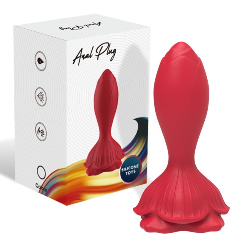 ARMONY - ROSA VIBRATOR &amp; ANALSTECKER KLEINE FERNBEDIENUNG ROT