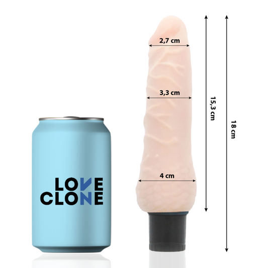 LOVECLONE - SVEN SELF LUBRICATION VIBRATOR 18.5 CM -O- 3.3 CM