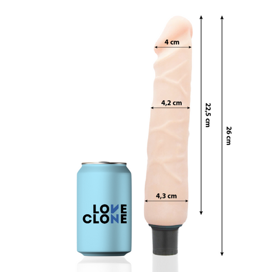 LOVECLONE - JANSEN SELBSTSCHMIERENDER VIBRATOR 26 CM -O- 4,2 CM