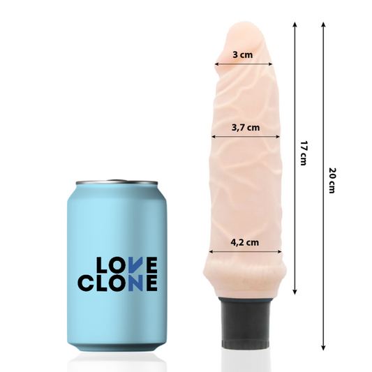 LOVECLONE - VIBRATORE AUTOLUBRIFICANTE IVAR 20 CM -O- 3,7 CM