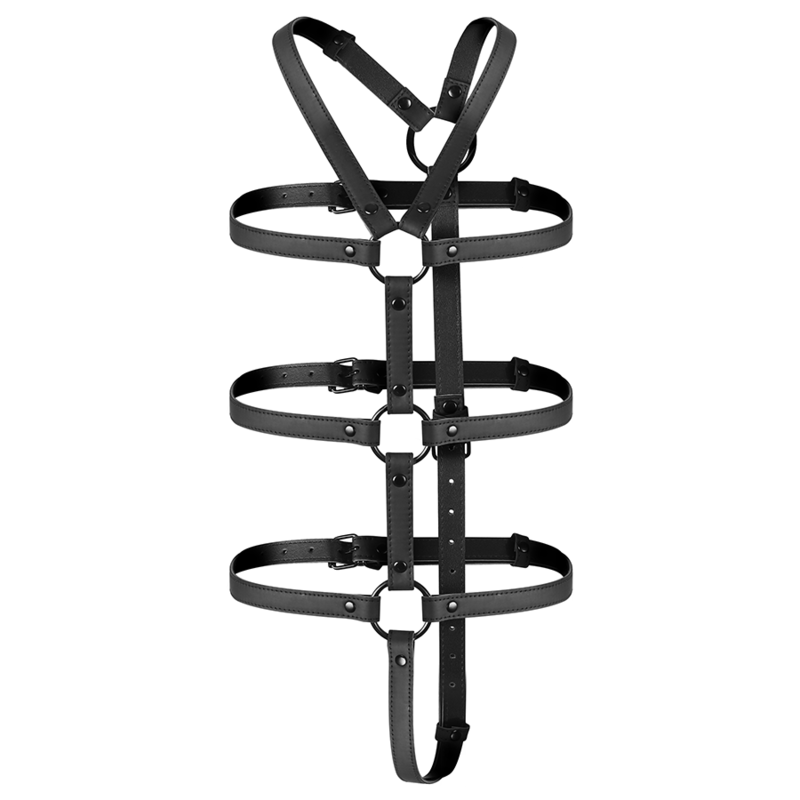 FETISCH DEVOT BONDAGE - VERSTELLBARER HARNESS OBERKÖRPER UND ARME