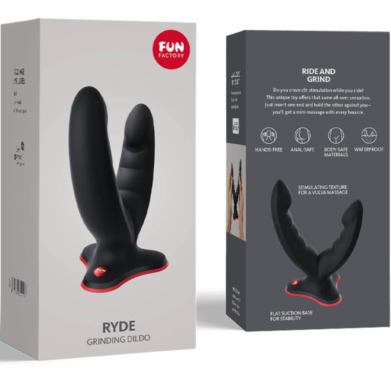 FUN FACTORY - RYDE DOPPELDILDO &amp; MASSAGER GRÜN