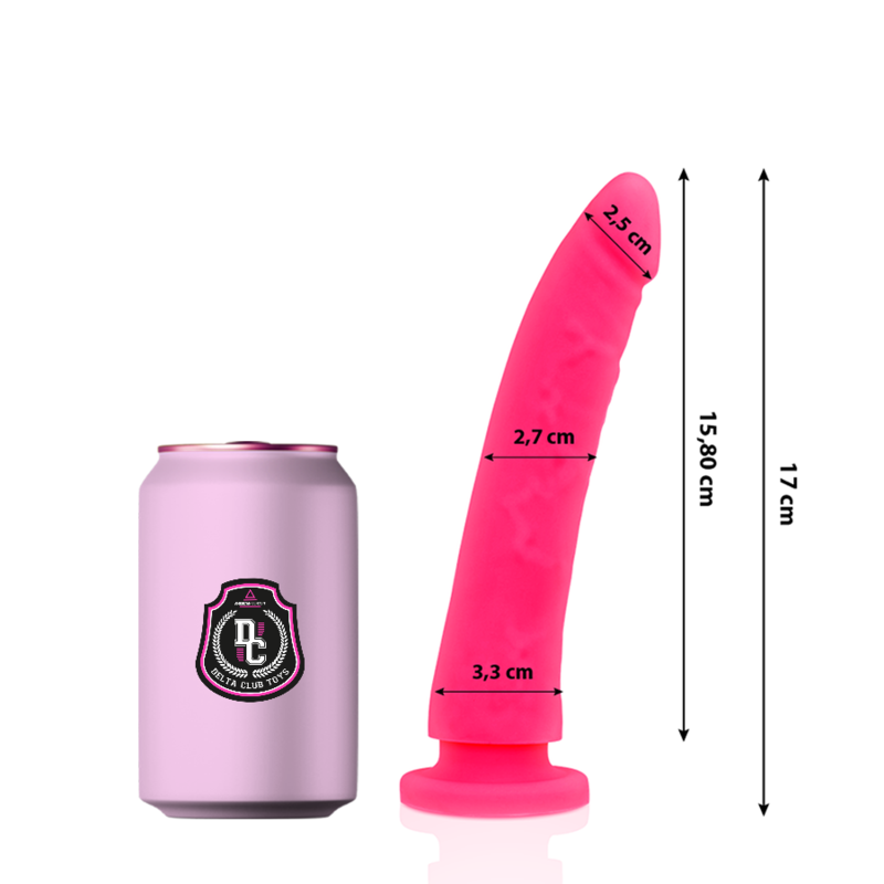 DELTA CLUB - TOYS ROSA DILDO MEDIZINISCHES SILIKON 17 CM -O- 3 CM