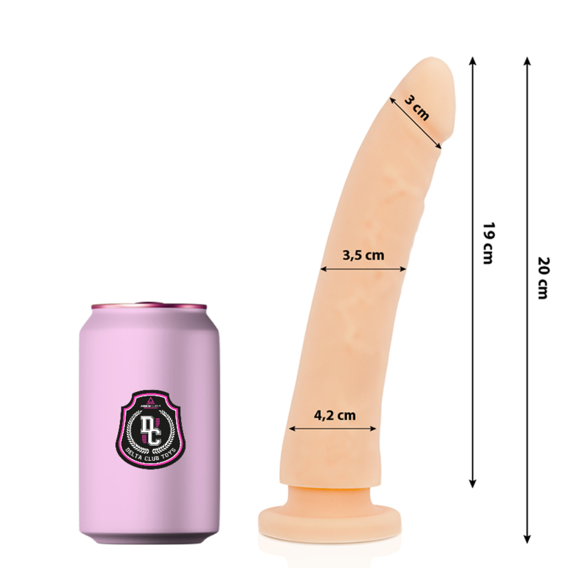 DELTA CLUB - TOYS DILDO NATURALE MEDICO SILICONE 20 CM -O- 4 CM