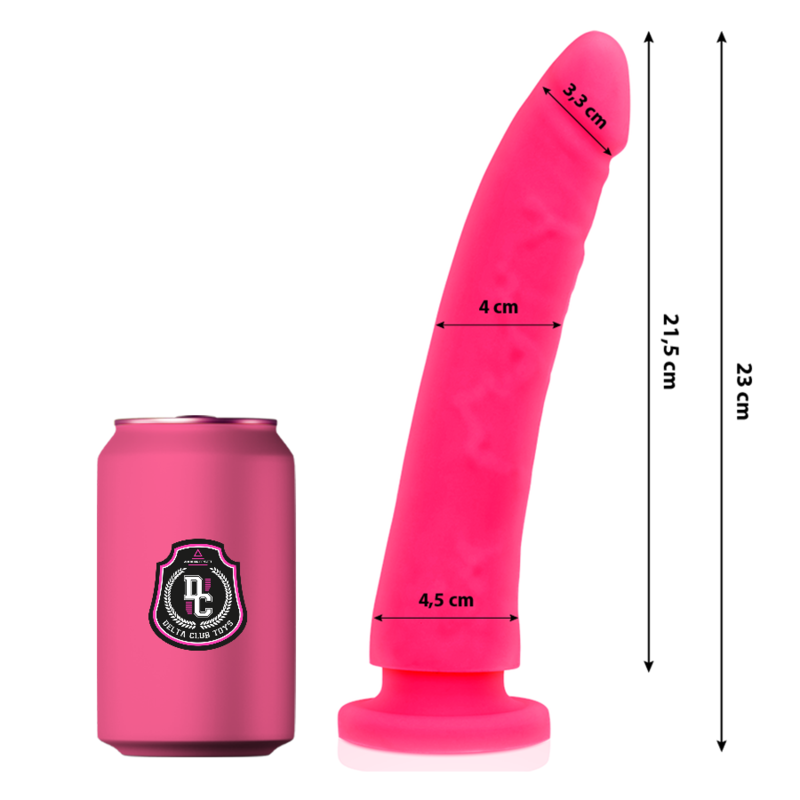 DELTA CLUB - TOYS ROSA DILDO MEDIZINISCHES SILIKON 23 CM -O- 4,5 CM