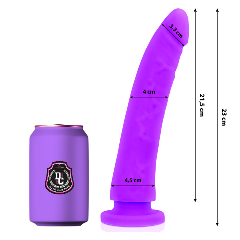 DELTA CLUB - TOYS DILDO LILLA MEDICO SILICONE 23 CM -O- 4,5 CM