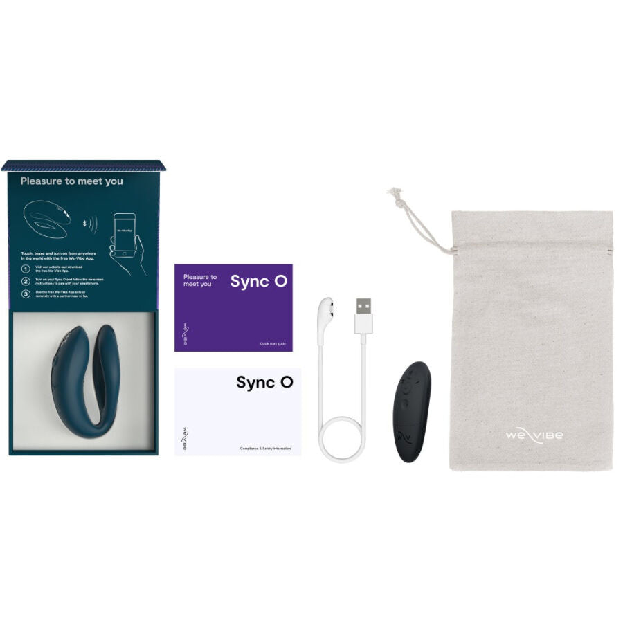 WE-VIBE - SYNC O VIBRATORE FLESSIBILE TELECOMANDO VERDE SCURO