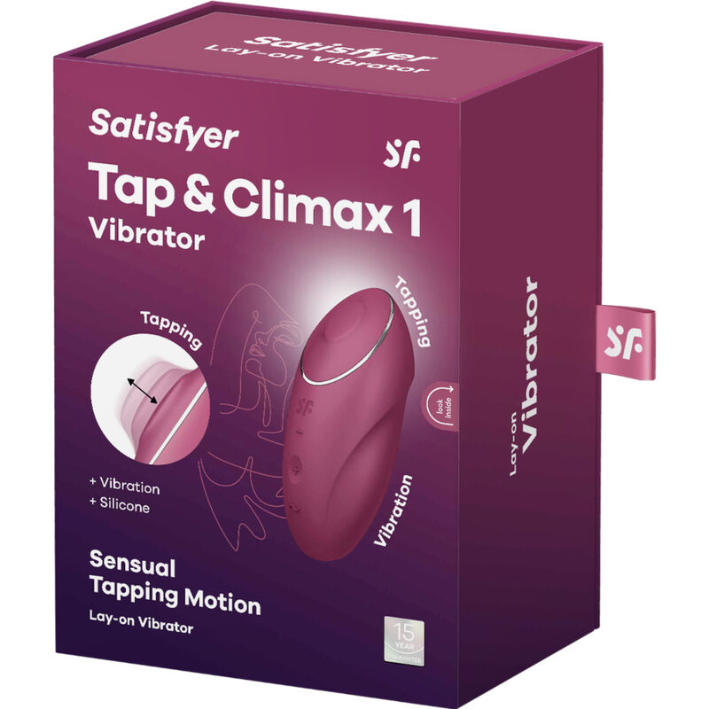 SATISFYER - TAP &amp; CLIMAX 1 VIBRATORE ROSSO DA APPOGGIO