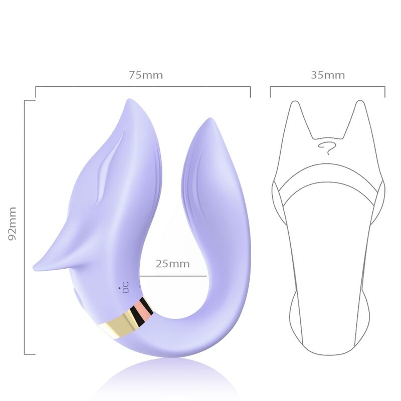 ARMONY - FOX VIBRATOR FÜR PAARE FERNBEDIENUNG LILA