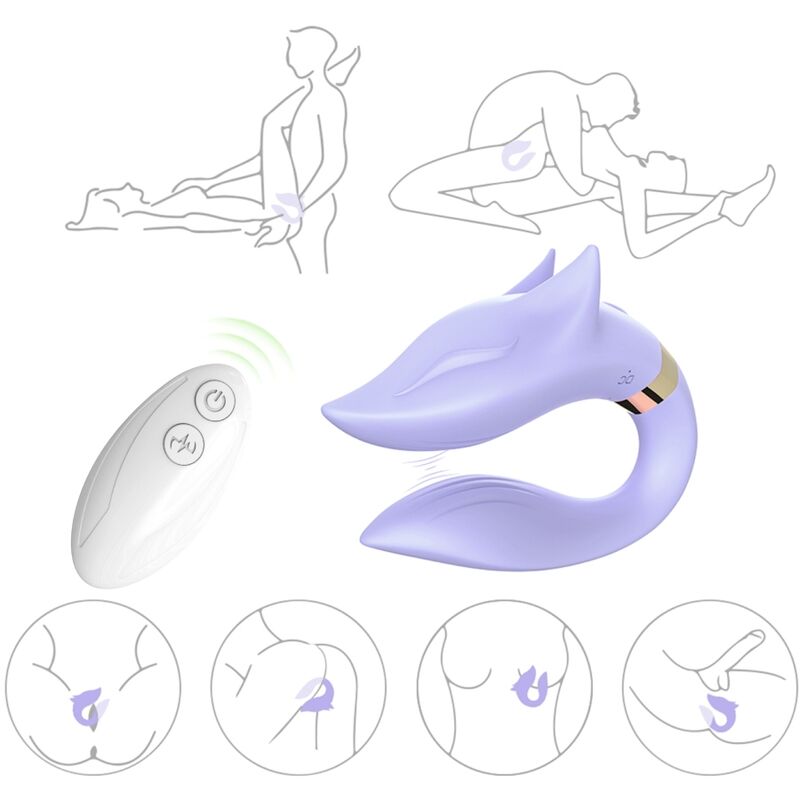 ARMONY - FOX VIBRATOR FÜR PAARE FERNBEDIENUNG LILA