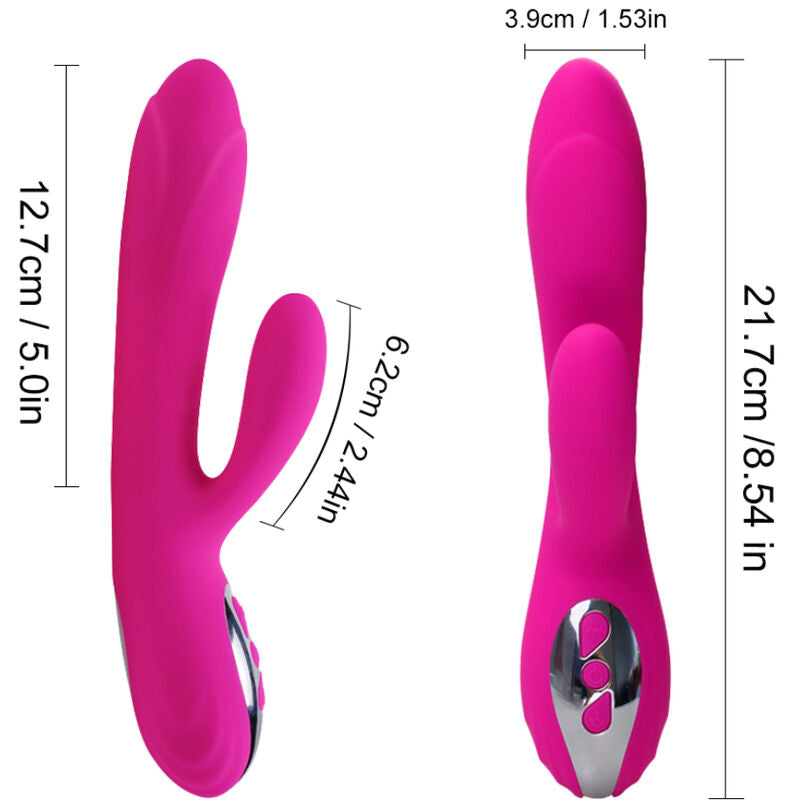 ARMONY - FLEXIBLER VIBRATOR UND STIMULATOR MIT FUCHSIA-WÄRMEEFFEKT