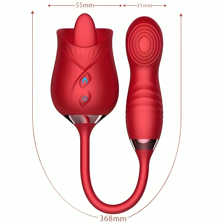 ARMONY - VIBRATORE A FIORI DELIGHT &amp; BUMPING CON LINGUA ROSSA