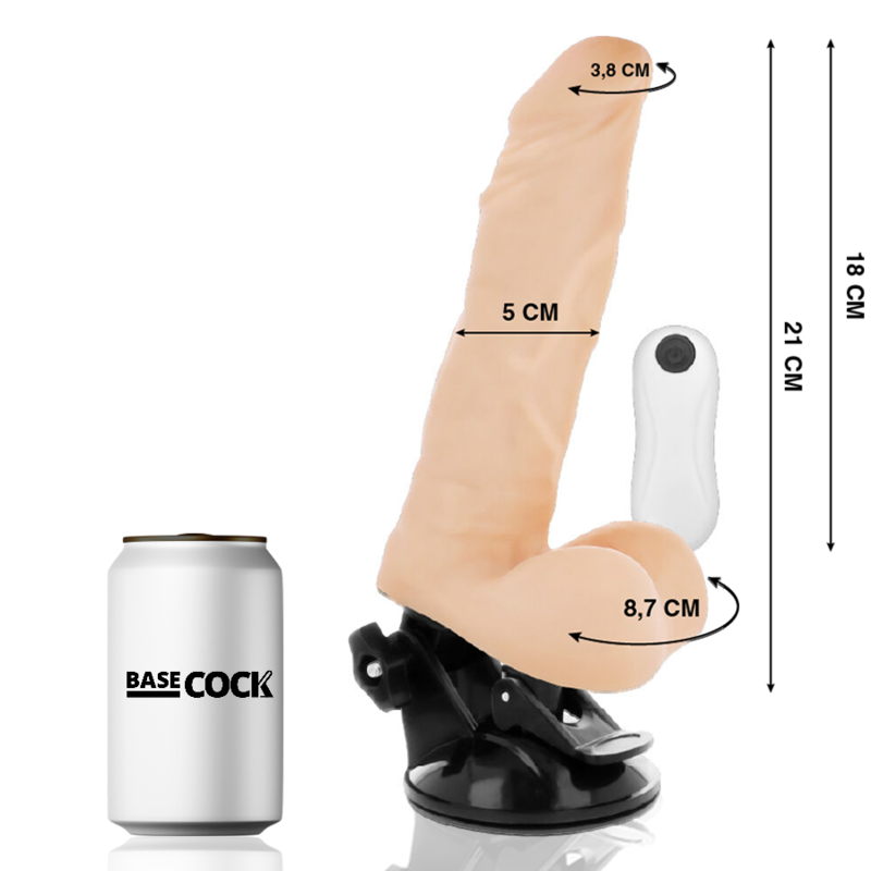 BASECOCK - TELECOMANDO REALISTICO PIEGHEVOLE CARNE 21 CM -O- 5 CM