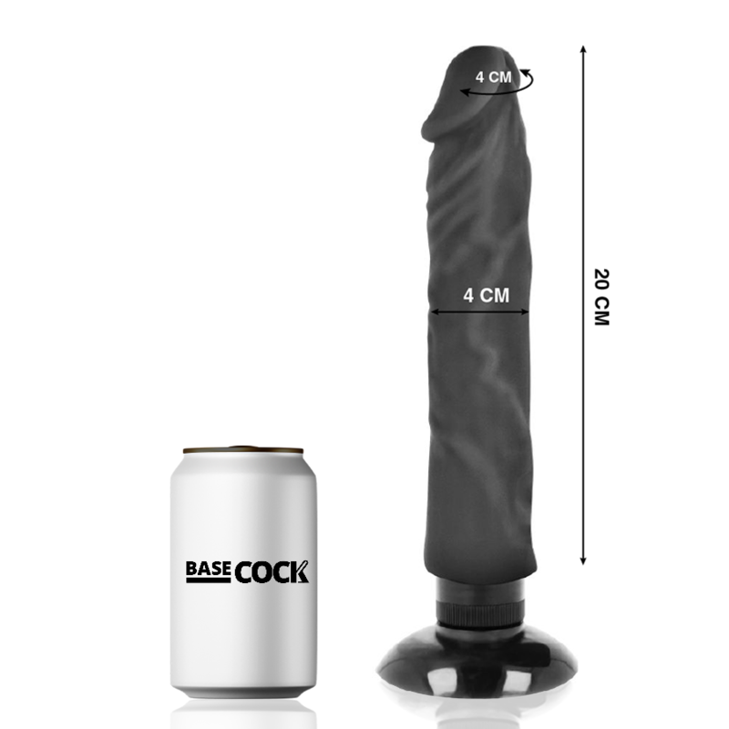 BASECOCK - REALISTISCHER VIBRATOR 2-1 FLESH 20 CM -O- 4 CM