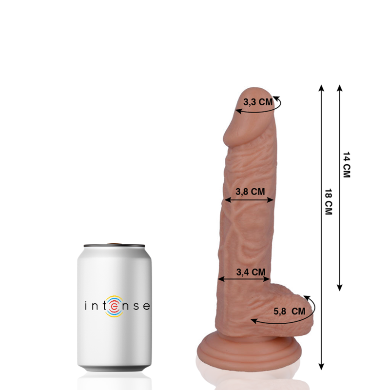 MR INTENSE - 11 REALISTIC COCK 18 CM -O- 3.8 CM