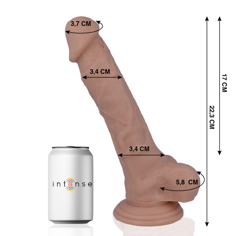 MR INTENSE - 28 CAZZO REALISTICO 22,3 CM -O- 3,4 CM