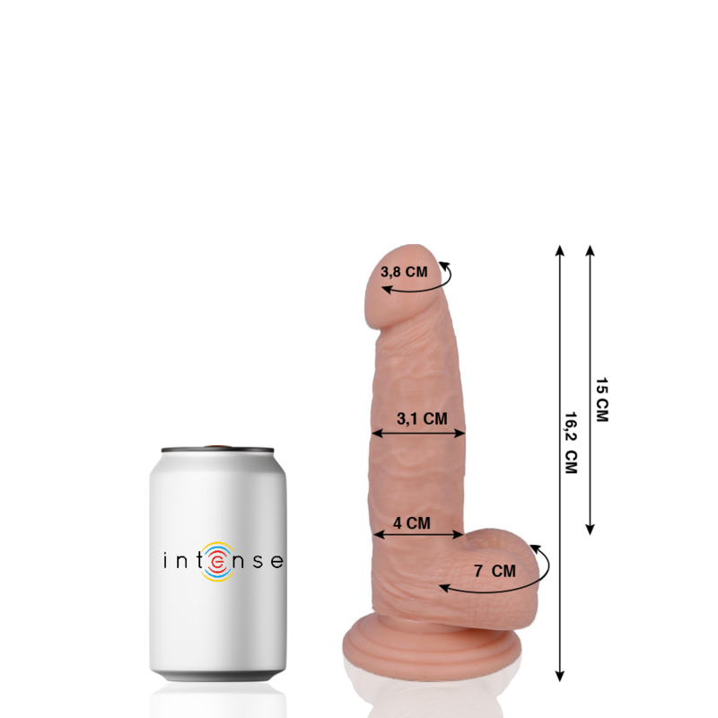 MR INTENSE - 4 REALISTIC COCK 16.2 CM -O- 3.1 CM