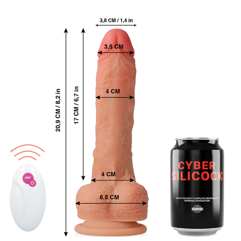 CYBER SILICOCK - REMOTE CONTROL REALISTIC MR RICK 20.9 CM -O- 4 CM