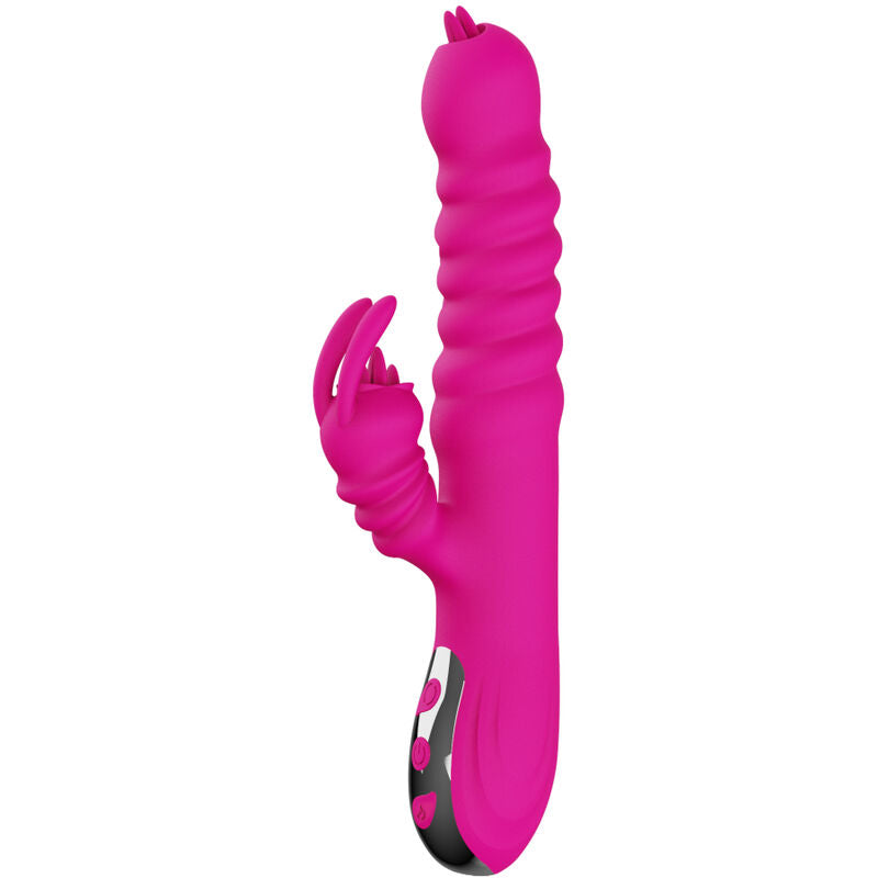 ARMONY - RABBIT DOPPELZUNGE MULTIFUNKTIONSVIBRATOR FUCHSIA WÄRMEEFFEKT