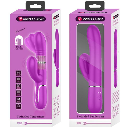 PRETTY LOVE - VIBRATORE MULTIFUNZIONE PUNTO G FUCSIA