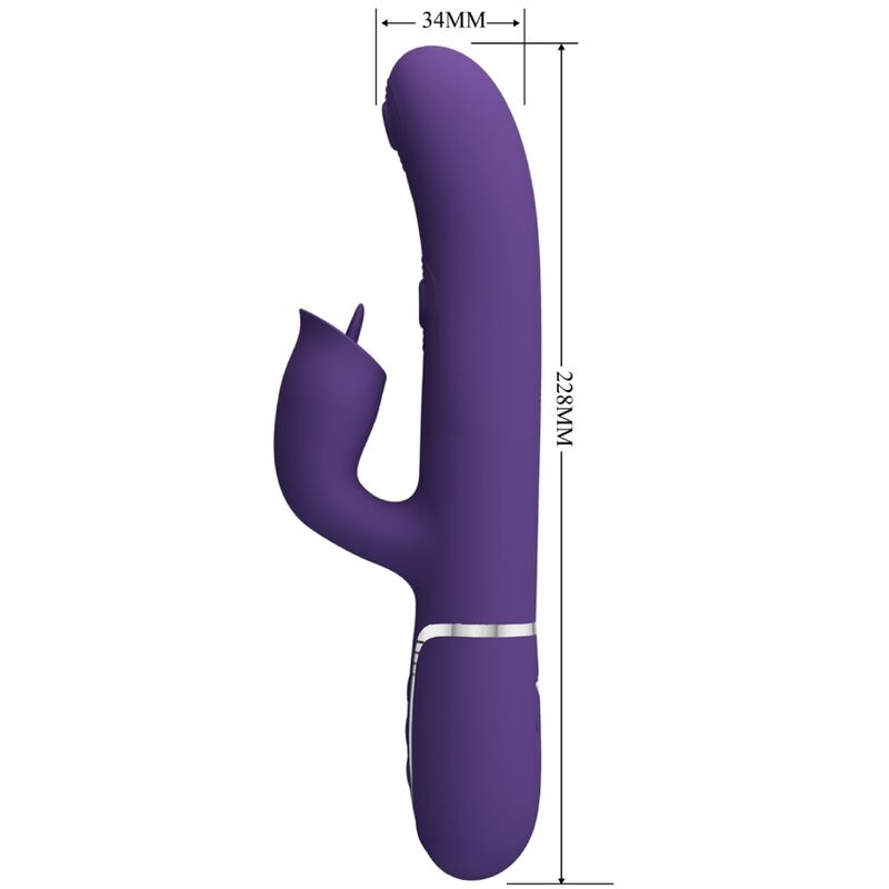 PRETTY LOVE - RABBIT VIBRATOR MIT LECKCHEN LILA