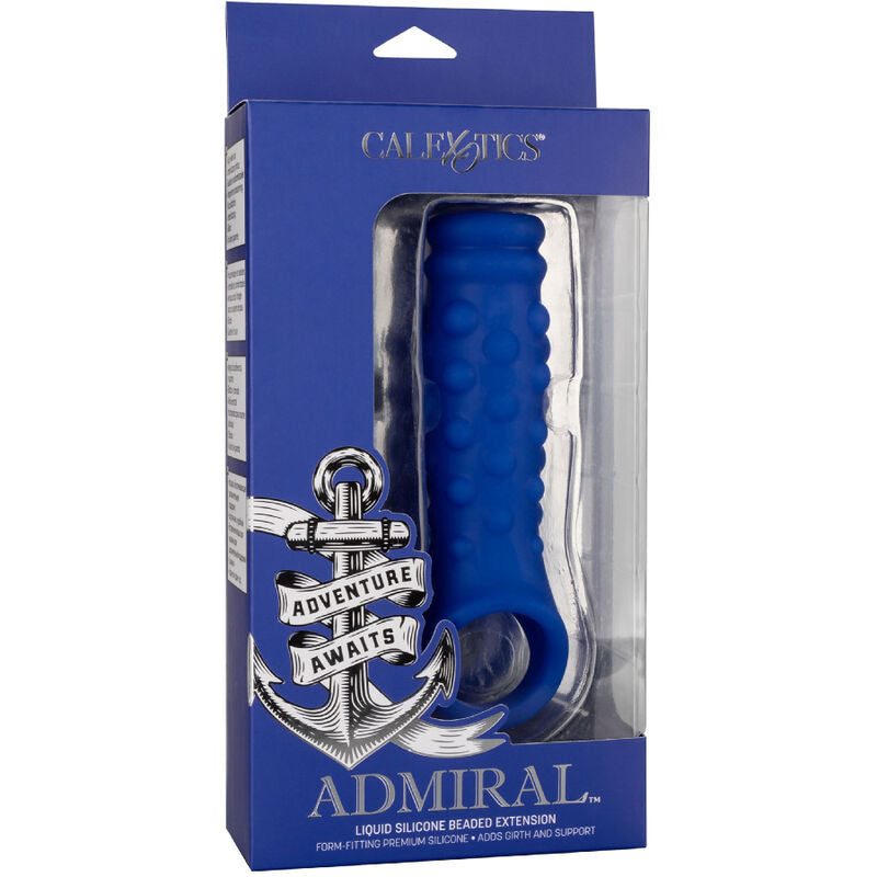 CALEXOTICS - ADMIRAL PERLINE COPERTURA PENE SILICONE LIQUIDO BLU