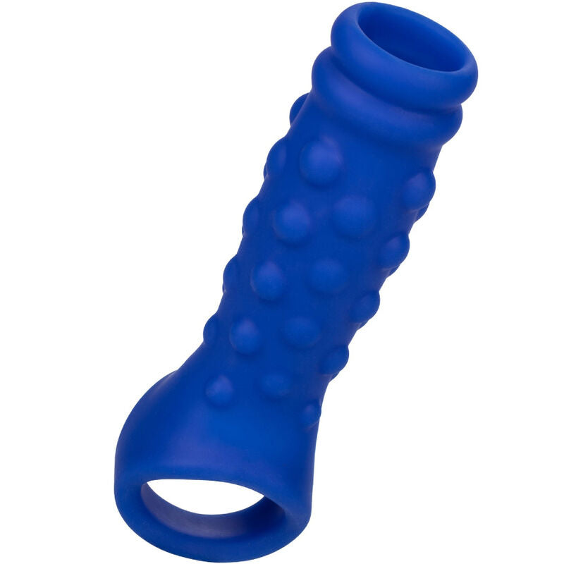 CALEXOTICS - ADMIRAL BEADED PENIS COVER LIQUID SILICONE BLUE