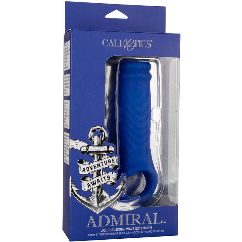 CALEXOTICS - ADMIRAL WAVE PENISCOVER FLÜSSIGE SILIKONBLAU