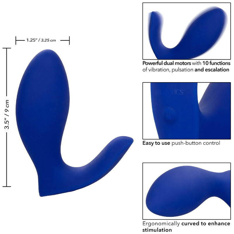 CALEXOTICS - ADMIRAL RIMMING PROSTATE STIMULATOR & VIBRATOR BLUE