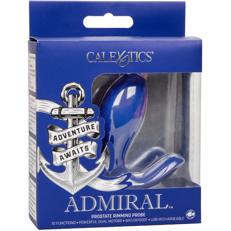 CALEXOTICS - ADMIRAL RIMMING PROSTATE STIMULATOR & VIBRATOR BLUE