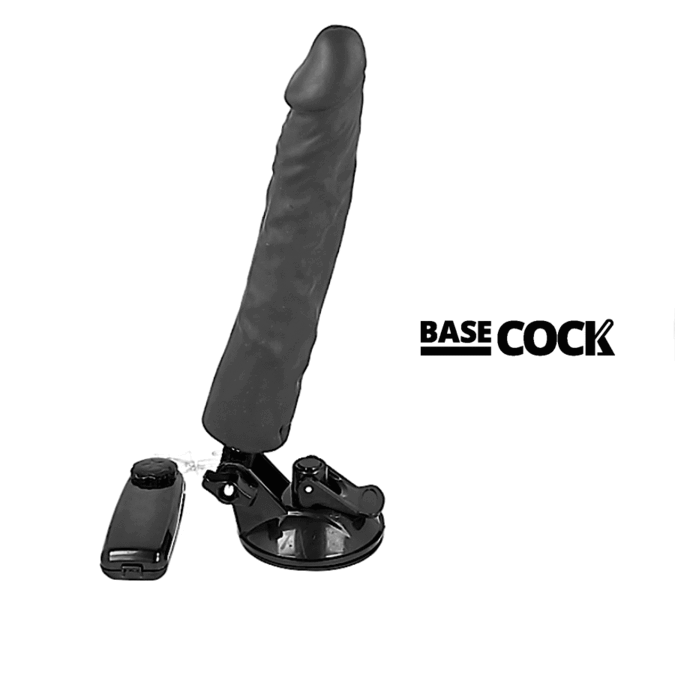 BASECOCK - REALISTIC VIBRATOR REMOTE CONTROL FLESH 21 CM -O- 4 CM