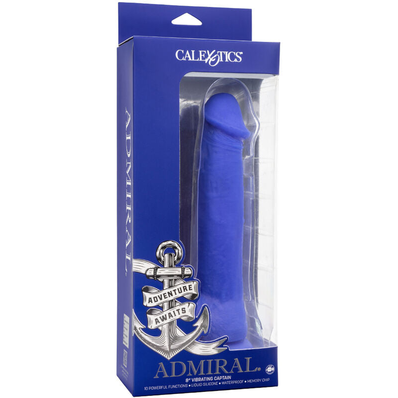 CALEXOTICS - ADMIRAL CAPTAIN REALISTISCHER DILDO-VIBRATOR BLAU