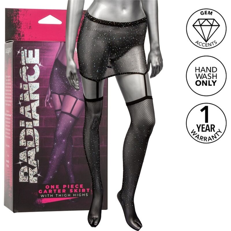 CALEXOTICS - RADIANCE GARTER SKIRT THIGH HIGHS