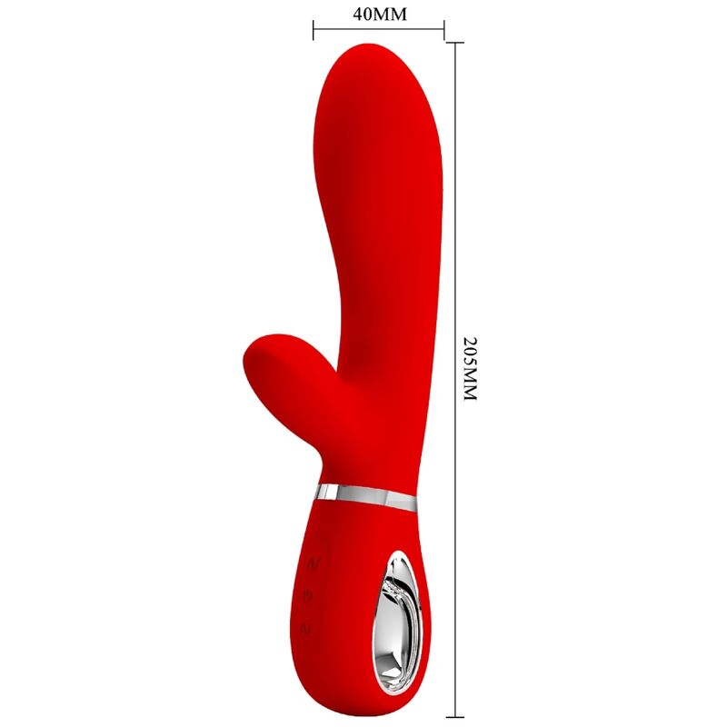 PRETTY LOVE - VIBRATORE MULTIFUNZIONE PUNTO G THOMAS ROSSO