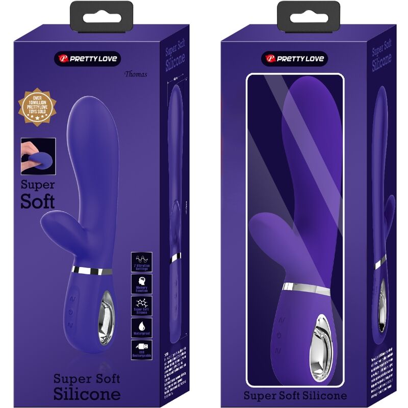 PRETTY LOVE - THOMAS MULTIFUNCTION G-SPOT VIBRATOR PURPLE