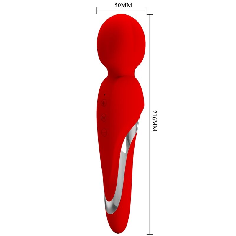 PRETTY LOVE - WALTER VIBRATORE WAND ROSSO