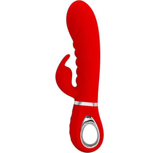 PRETTY LOVE - VIBRATORE MULTIFUNZIONE PUNTO G PRESCOTT ROSSO