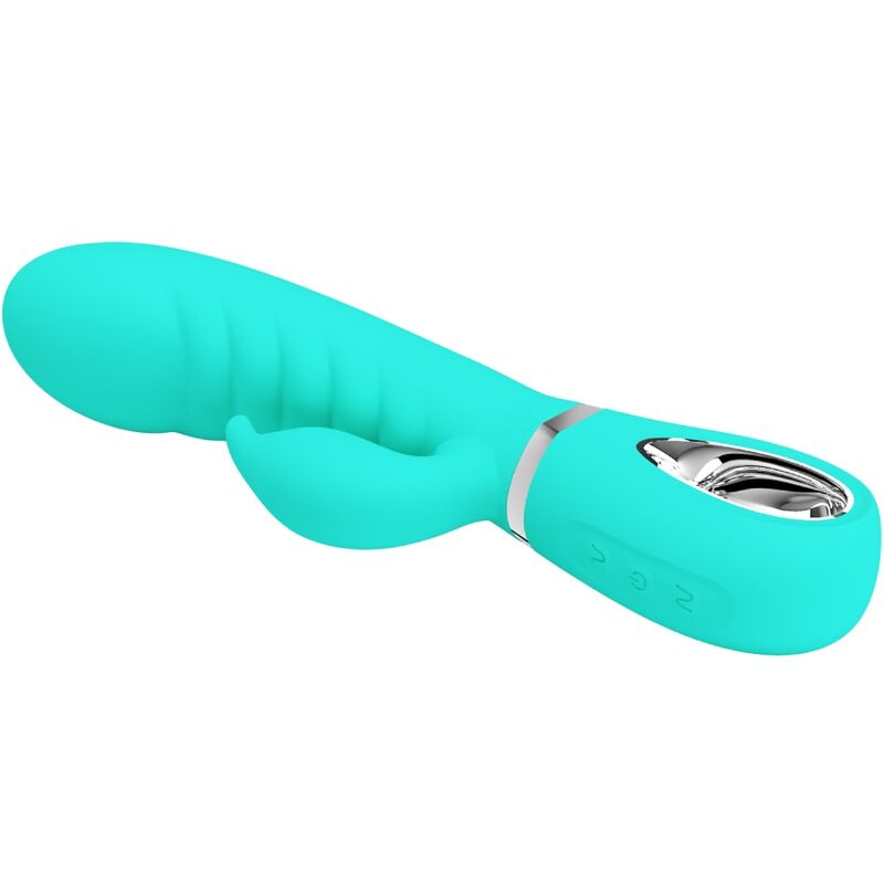 PRETTY LOVE - PRESCOTT MULTIFUNKTIONS-G-SPOT-VIBRATOR AQUAGRÜN