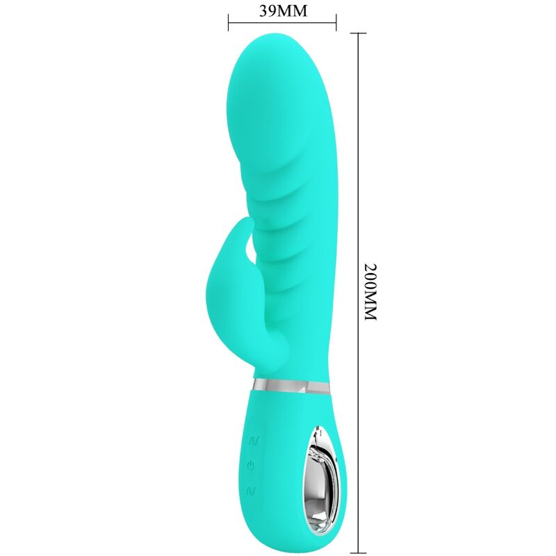 PRETTY LOVE - PRESCOTT MULTIFUNCTION G-SPOT VIBRATOR AQUA GREEN