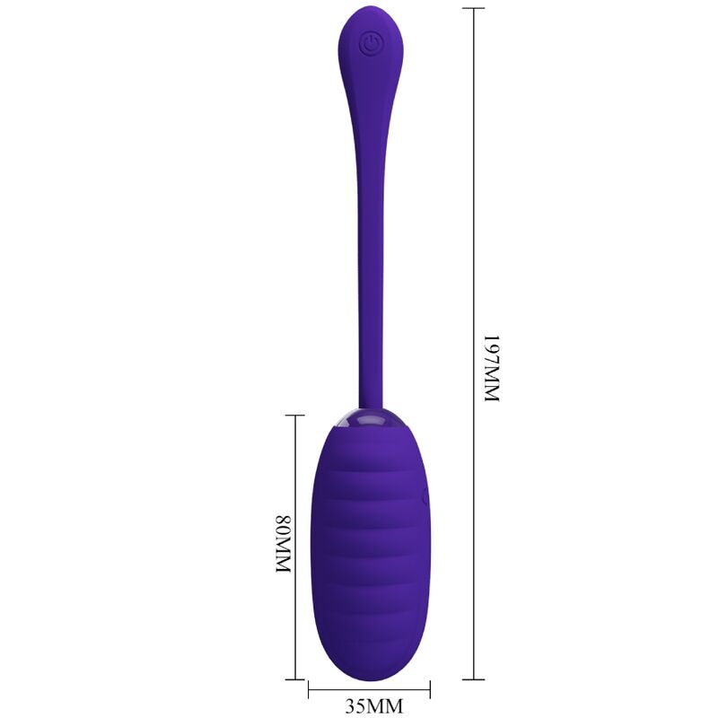 PRETTY LOVE - KIRK RECHARGEABLE VIBRATING EGG PURPLE